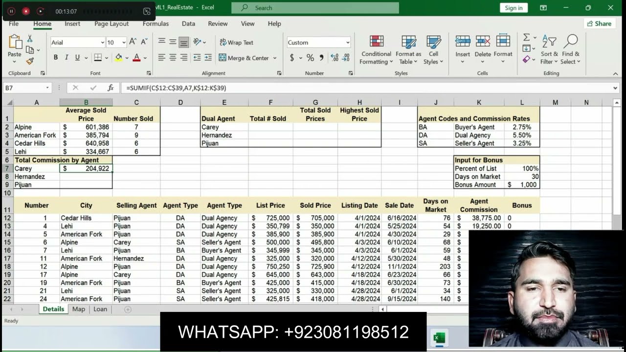 Exp22_Excel_Ch07_ML1_RealEstate | Excel_Chapter07_Mid_Level_1_RealEstate/Exp22_Excel_Ch07/Ch07