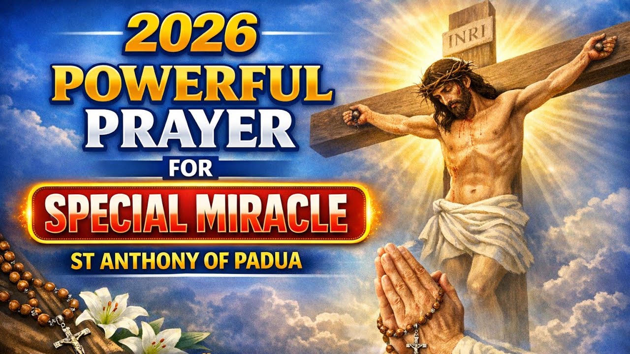 SPECIAL MIRACLE PRAYER TO SAINT ANTHONY OF PADUA | Powerful Catholic Prayer for Urgent Needs 🙏✨