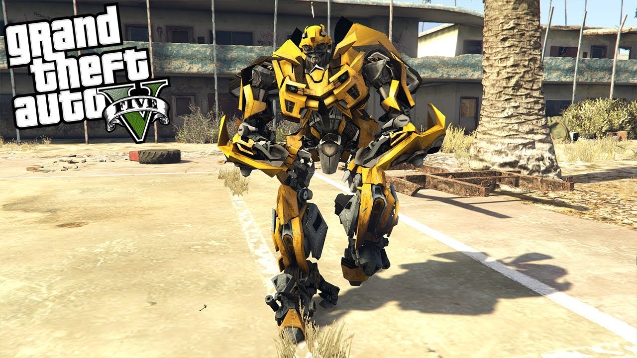 TRANSFORMERS BUMBLEBEE MOD!! (GTA 5 Mods)