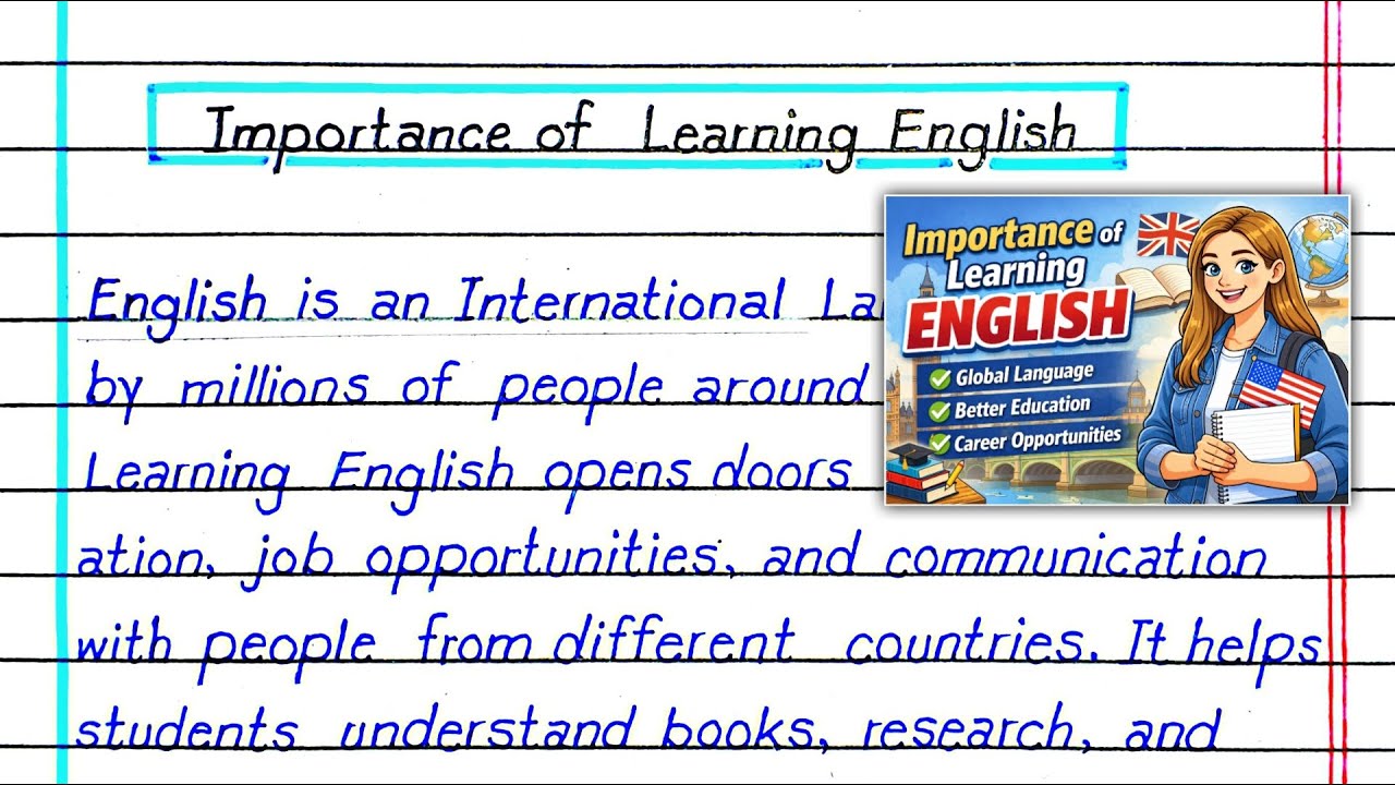 Importance of Learning English Essay | Essay & Speech in English