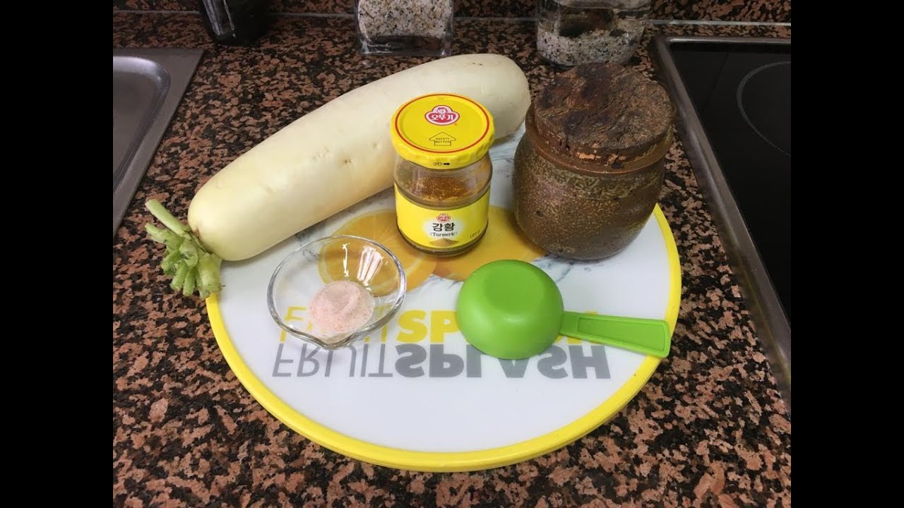 danmuji (daikon) rábano encurtido
