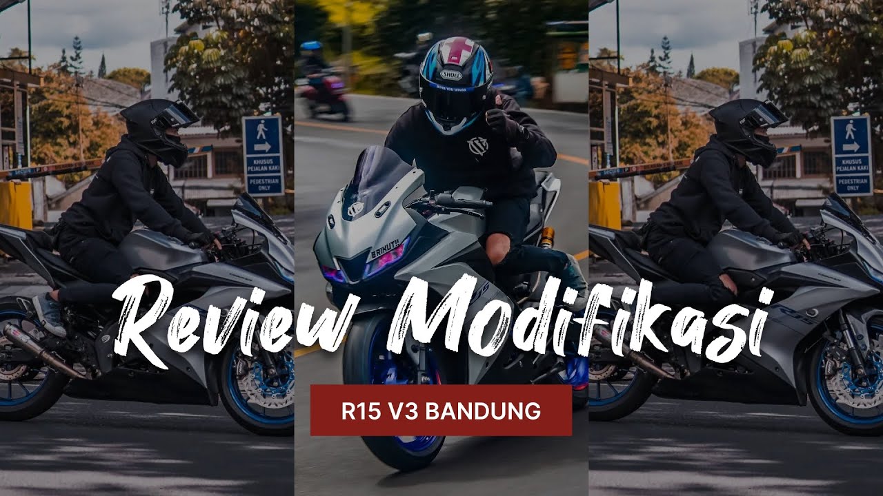 MODIFIKASI R15 V3 GANTENG PARAH | REVIEW MODIFIKASI R15 BANDUNG |