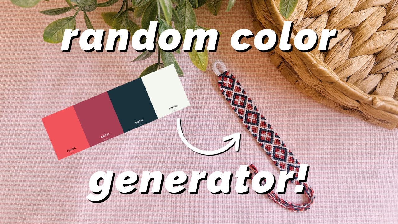 i used a random color generator to make bracelets!!!