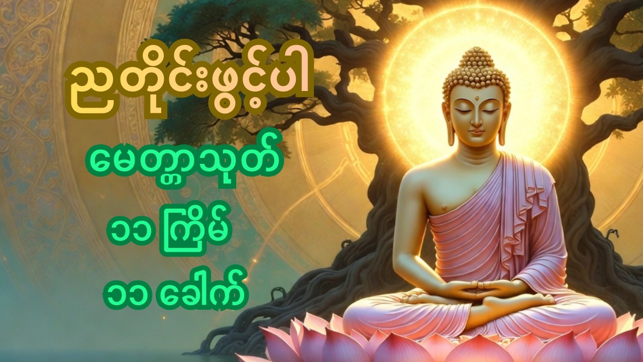 ☸️🙏 🌻ညတိုင်းဖွင့်ပါ မေတ္တာသုတ် ၁၁ ကြိမ် ၁၁ ခေါက်
