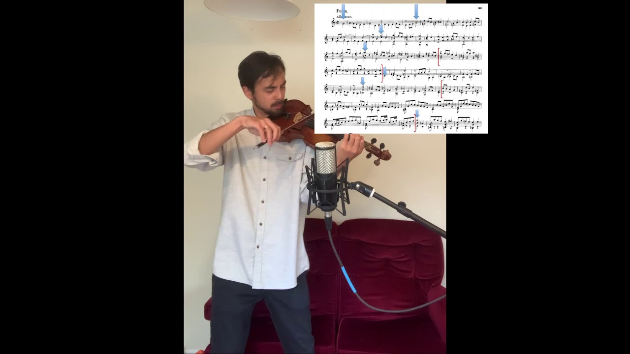 Interpreting the Bach C Major fugue BWV 1005
