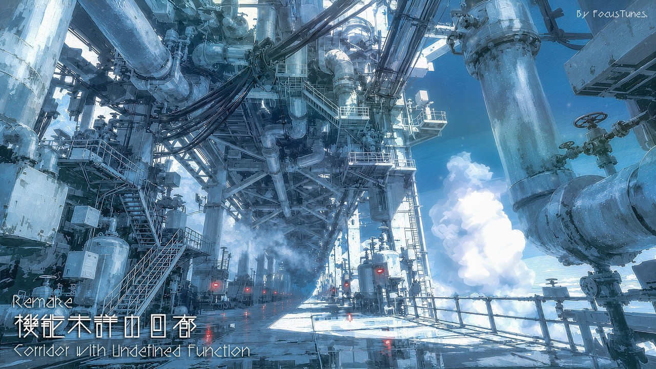 [BGM w/ Vocal] 機能未詳の回廊（Remake） Corridor with Undefined Function 作業 勉強 創作活動 chillout relax #ai #aiart