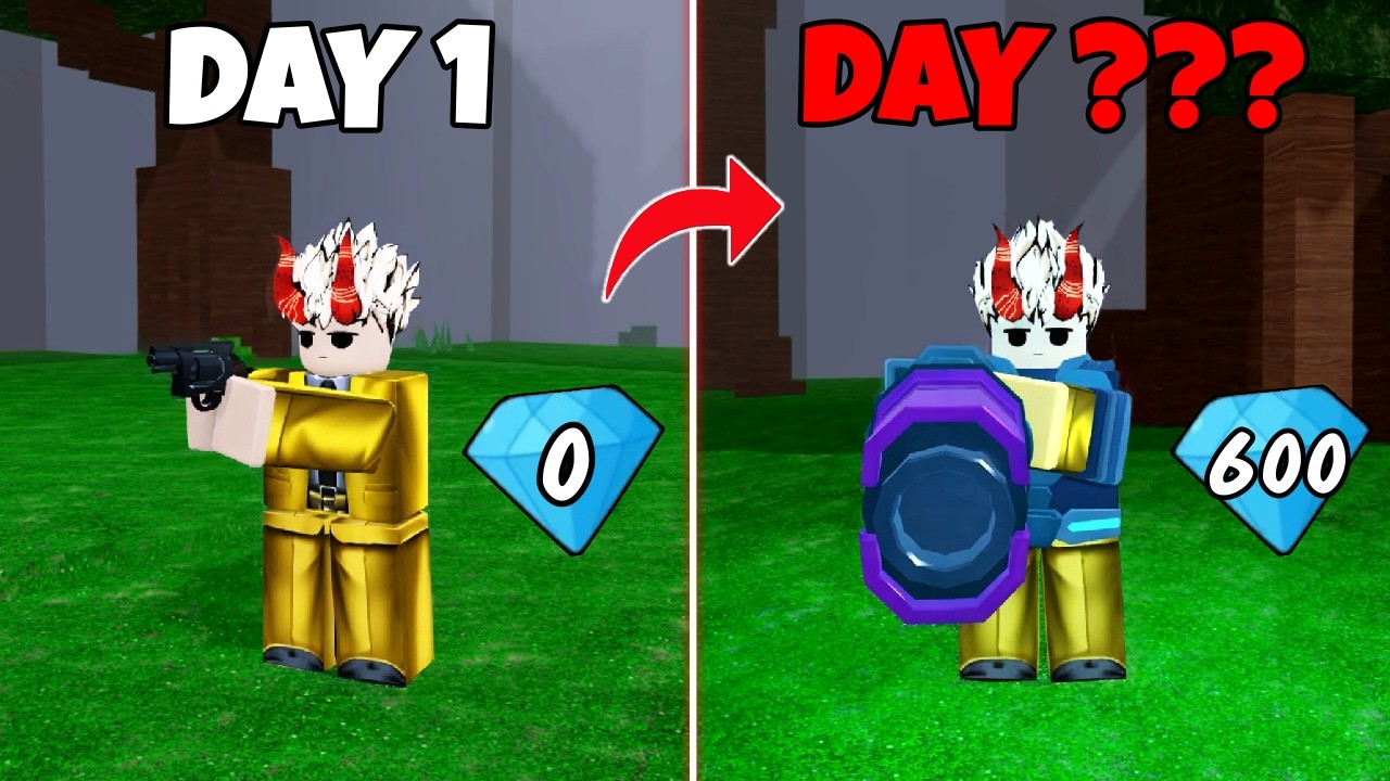 Speed Run for 600 Diamonds to Get Cyborg in 99 Nights in The Forest