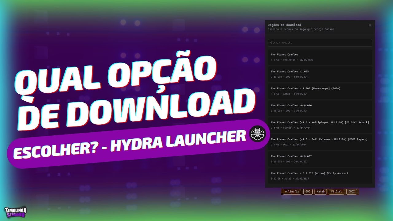 📜Qual Opção de Download Escolher no HYDRA LAUNCHER? Guia Completo! - Saiba qual é o Melhor!