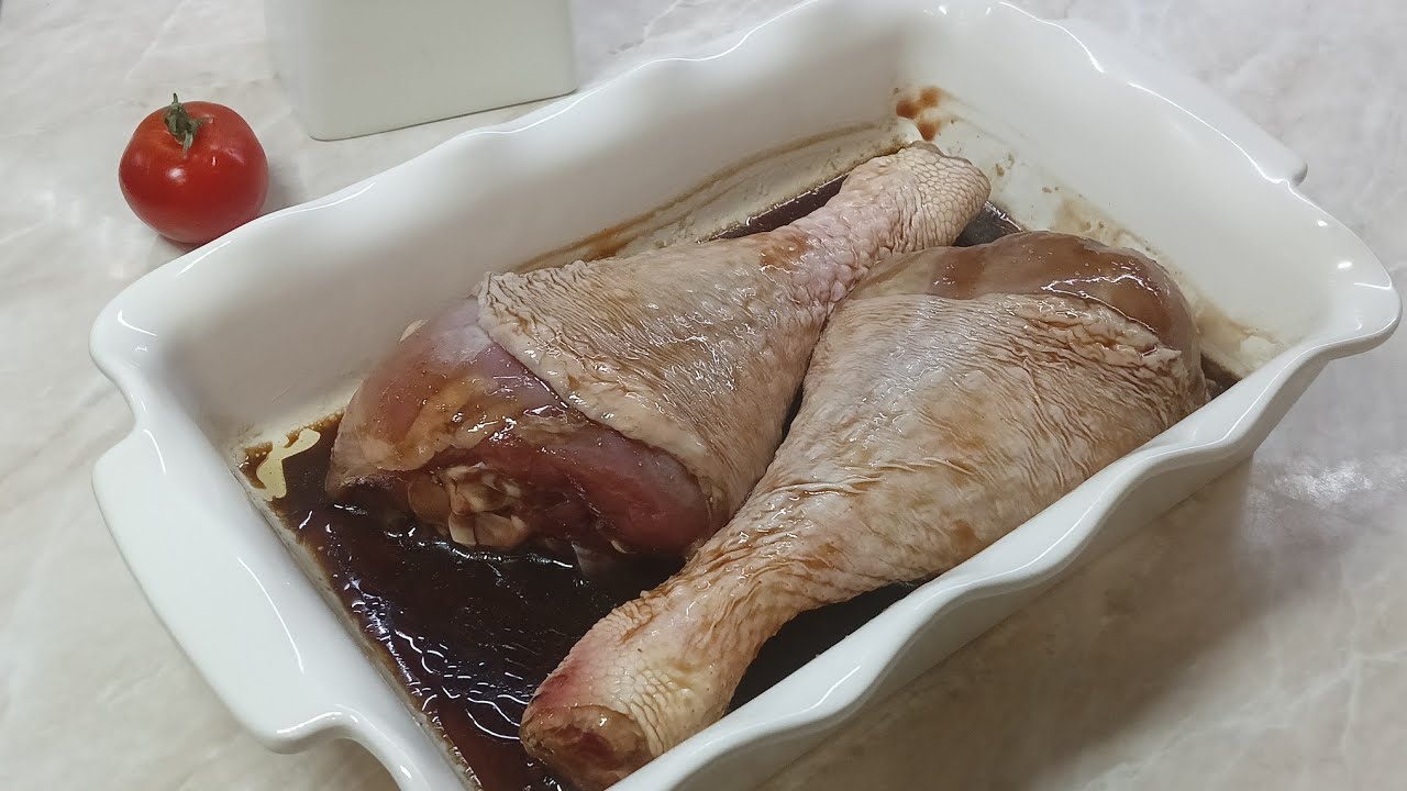 В этом Маринаде МЯСО БЕСПОДОБНО ВКУСНО! Рецепт из Голени Индейки в Духовке с картошкой!
