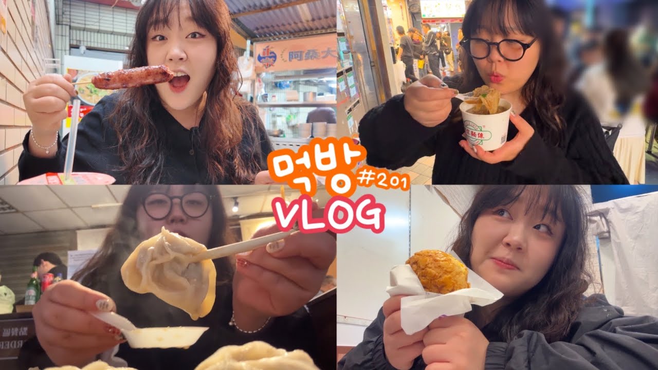 [먹방브이로그] 타이베이 맛집 지도 가져가세요꒰ ྀི*•₃•* ྀི꒱♡⁼³₌₃( 대만 훠궈 지파이 샤오롱바오 동파육덮밥 우육면 소세지 야시장 진천미 라뜰리에 곱창국수 연어초밥 )