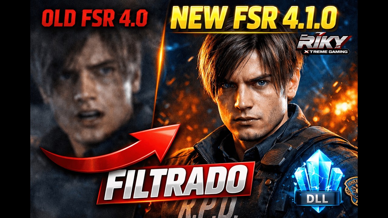 ¡FSR 4.1.0 FILTRADO YA FUNCIONA! 🔥 Resident Evil 2  Remake NUNCA se vieron así