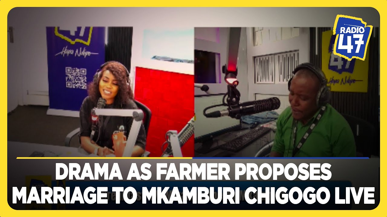 Drama as farmer proposes marriage to Mkamburi Chigogo live