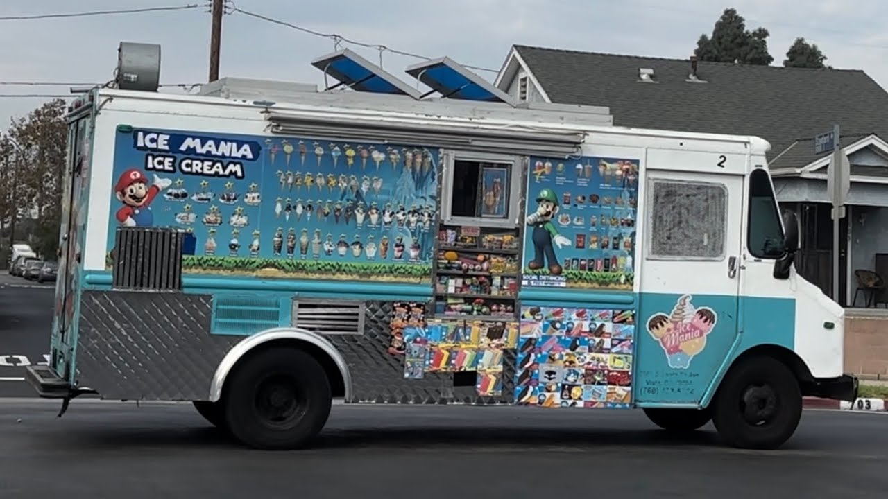 Travieso’s Super Mario ice cream truck playing Turkey in the Straw
