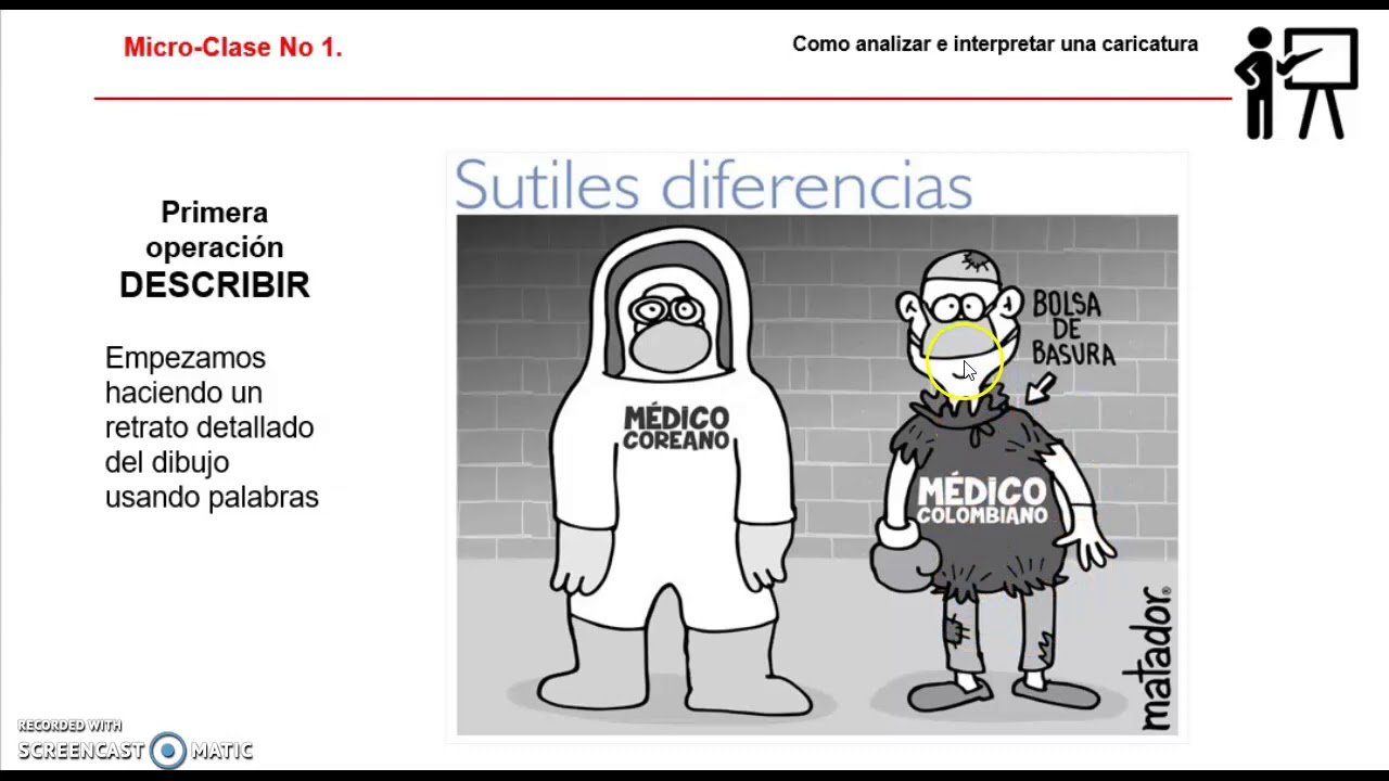 MICROCLASE No 1. COMO ANALIZAR UNA CARICATURA.