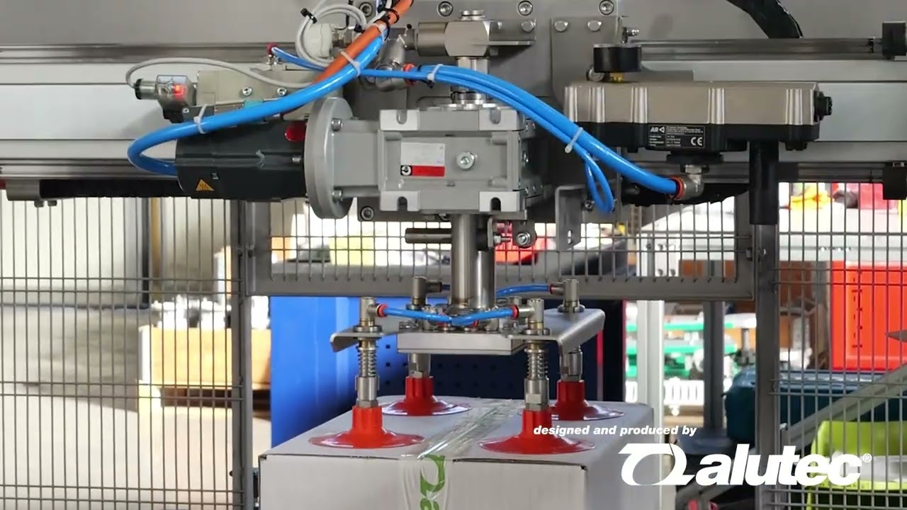 Cartesian Palletizer in Stainless Steel | Alutec &ndash; Automation for End-of-Line Production