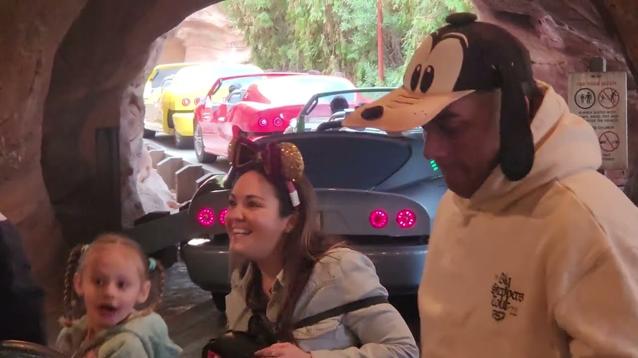 Radiator Springs Racers: Station, On-Ride, & Exit in 1 Cars Land at Disney California Adventure 2023