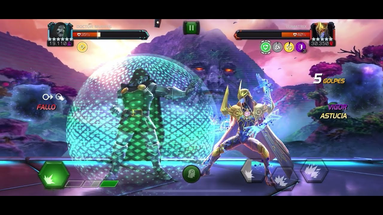 Doctor Muerte (******) (17200)//(19210) vs Pantera Negra (*****) (16450) // Lumatrix (*****) (30350)