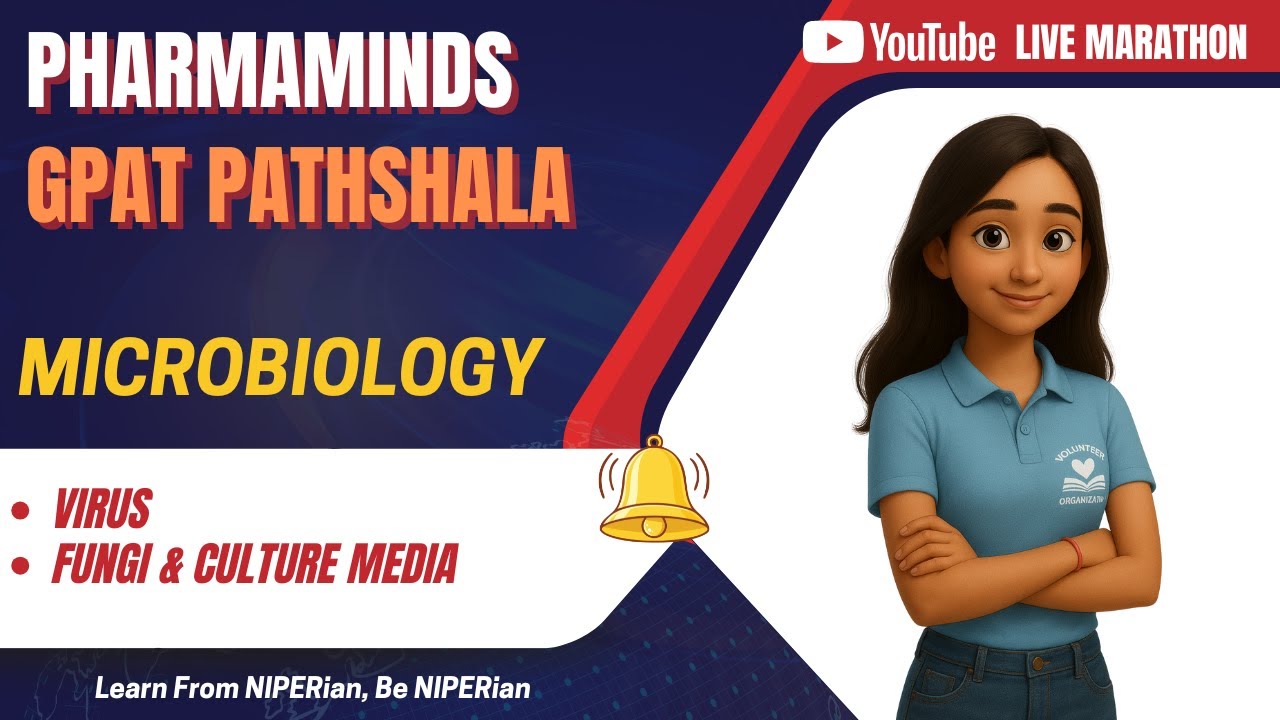 VIRUS, FUNGI & CULTURE MEDIA| MICROBIOLOGY | TOPIC WISE MCQ  | GPAT PATHSHALA | PHARMAMINDS #gpat