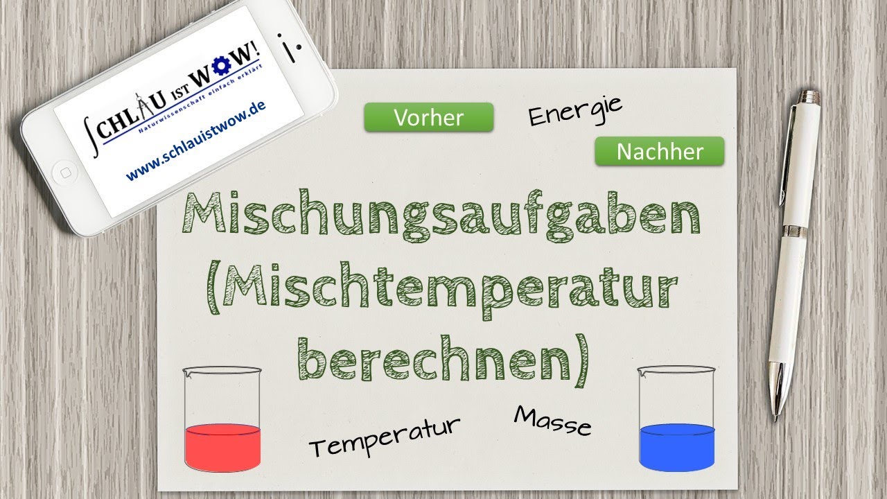 Mischungsaufgaben - Mischtemperatur berechnen