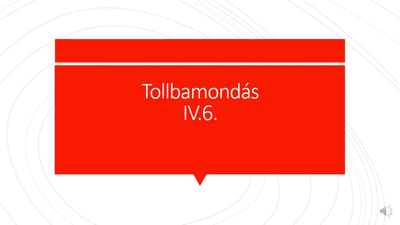 Tollbamondás szavak 4.osztály