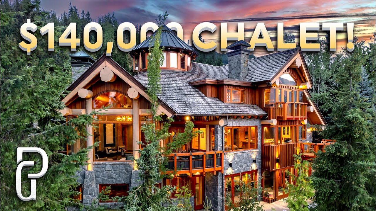 Inside This Whistler LUXURY Ski Chalet for $140,000/month  | Mega Mansion House Tour