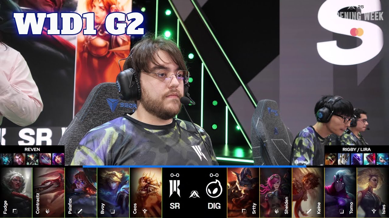 SR vs DIG | Week 1 Day 1 LTA Spring 2025 Split 2 | Shopify Rebellion vs Dignitas G1 full