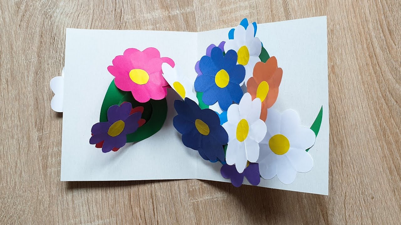 Листівка до ДНЯ МАТЕРІ 👩‍👧Листівка 3D своїми руками 👐