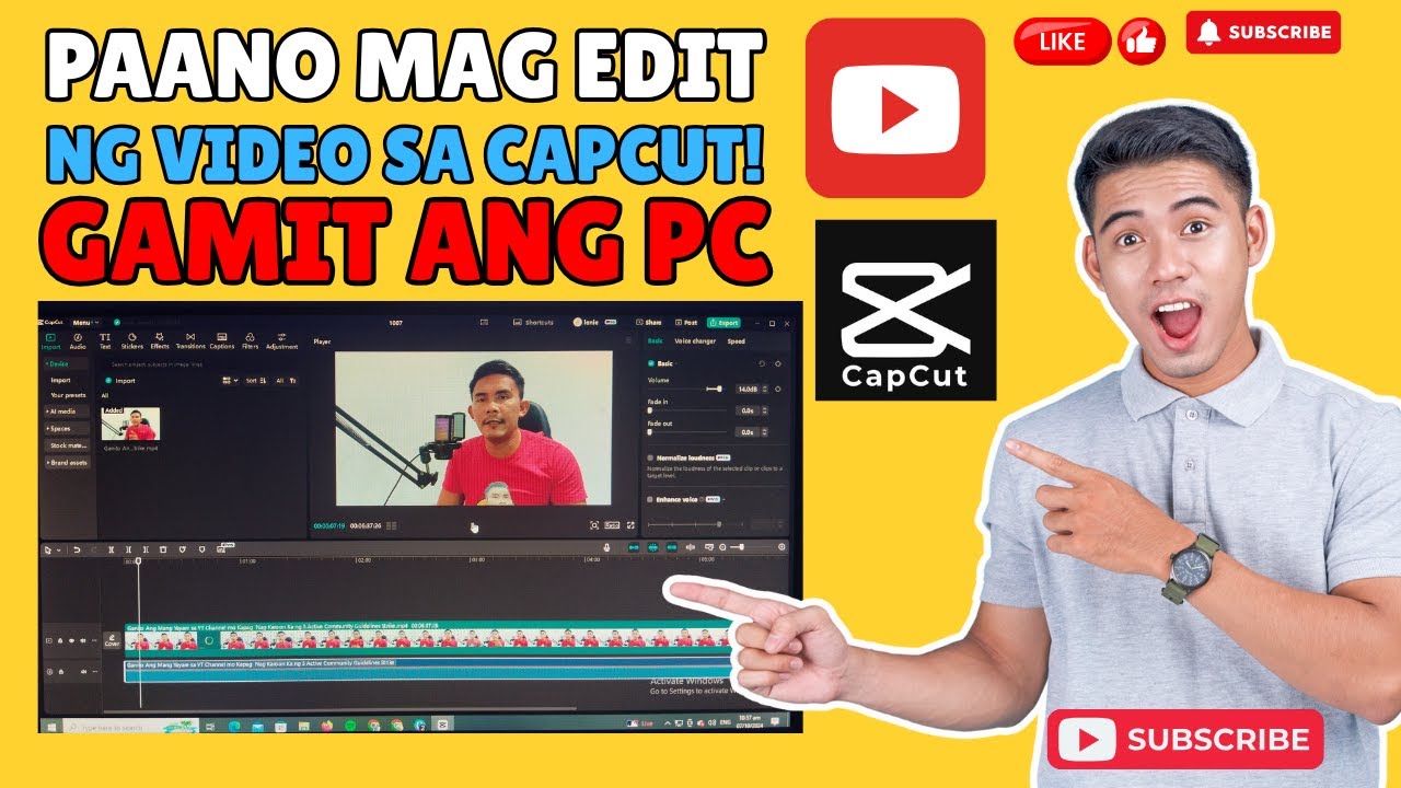 PANO MAG EDIT SA CAPCUT GAMIT ANG PC | BEGINNER FRIENDLY TUTORIAL (2025)