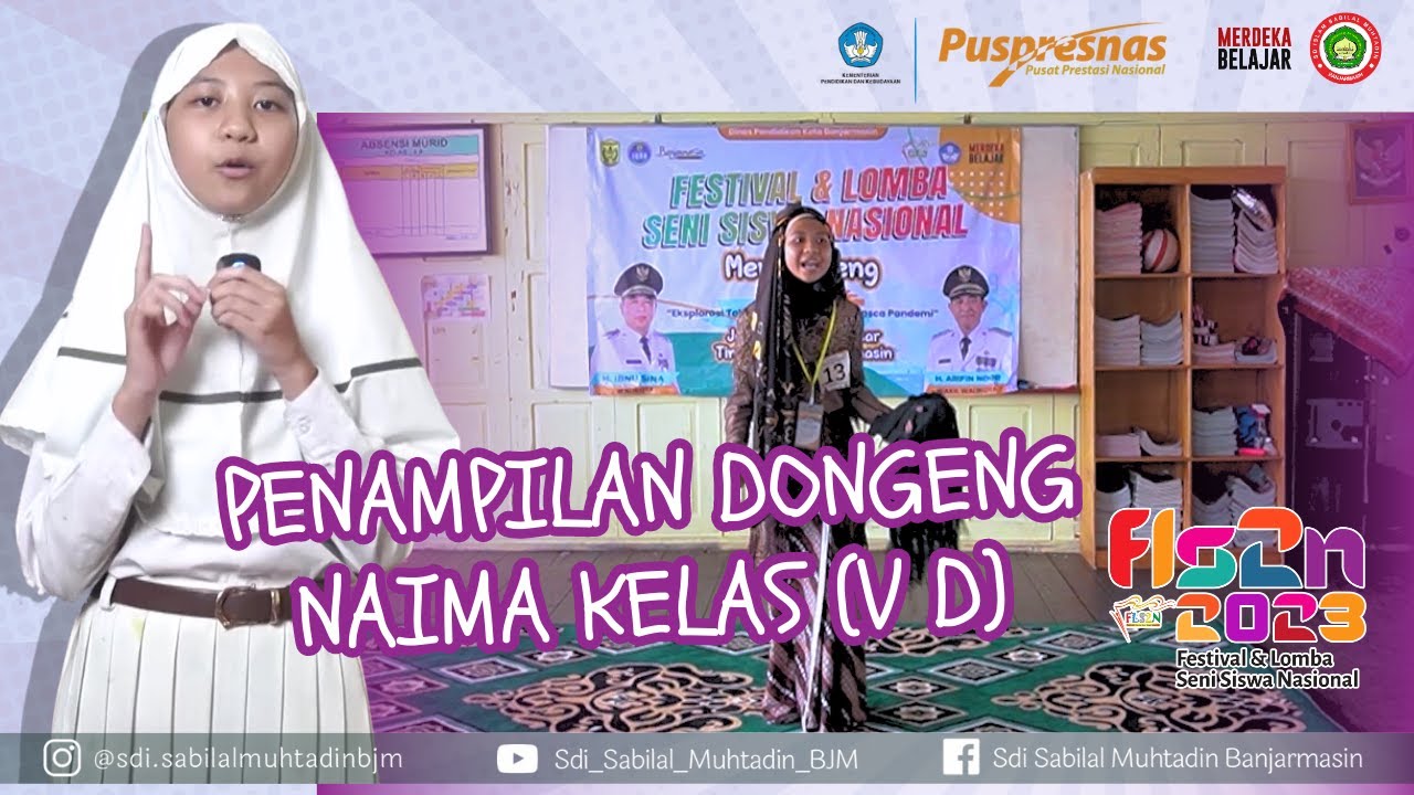 FLS2N TAHUN 2023 TINGKAT KOTA BANJARMASIN | PERSEMBAHAN NAIMA SD ISLAM SABILAL MUHTADIN