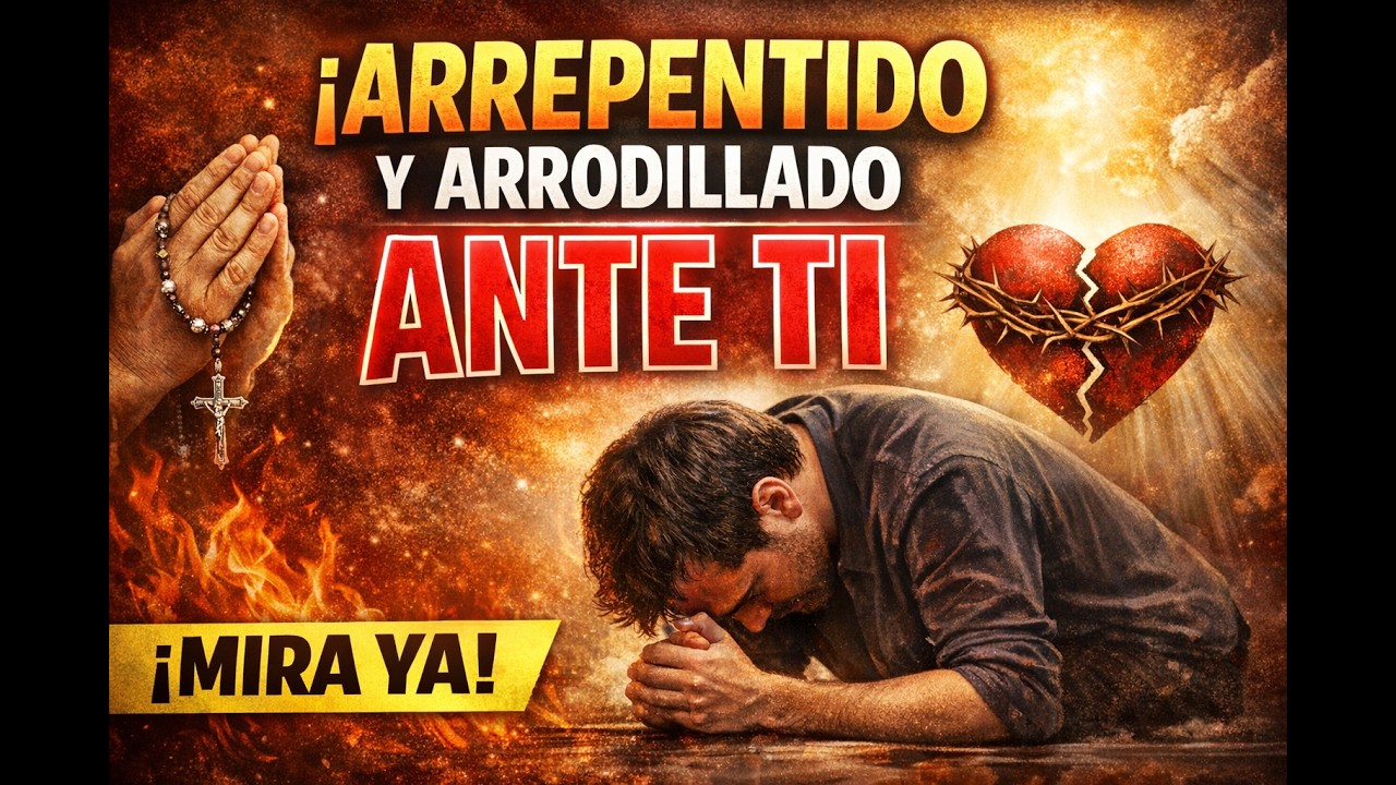 ARREPENTIDO Y ARRODILLADO ANTE TI