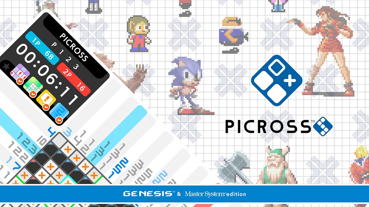 PICROSS S GENESIS & Master System edition Trailer (Nintendo Switch)