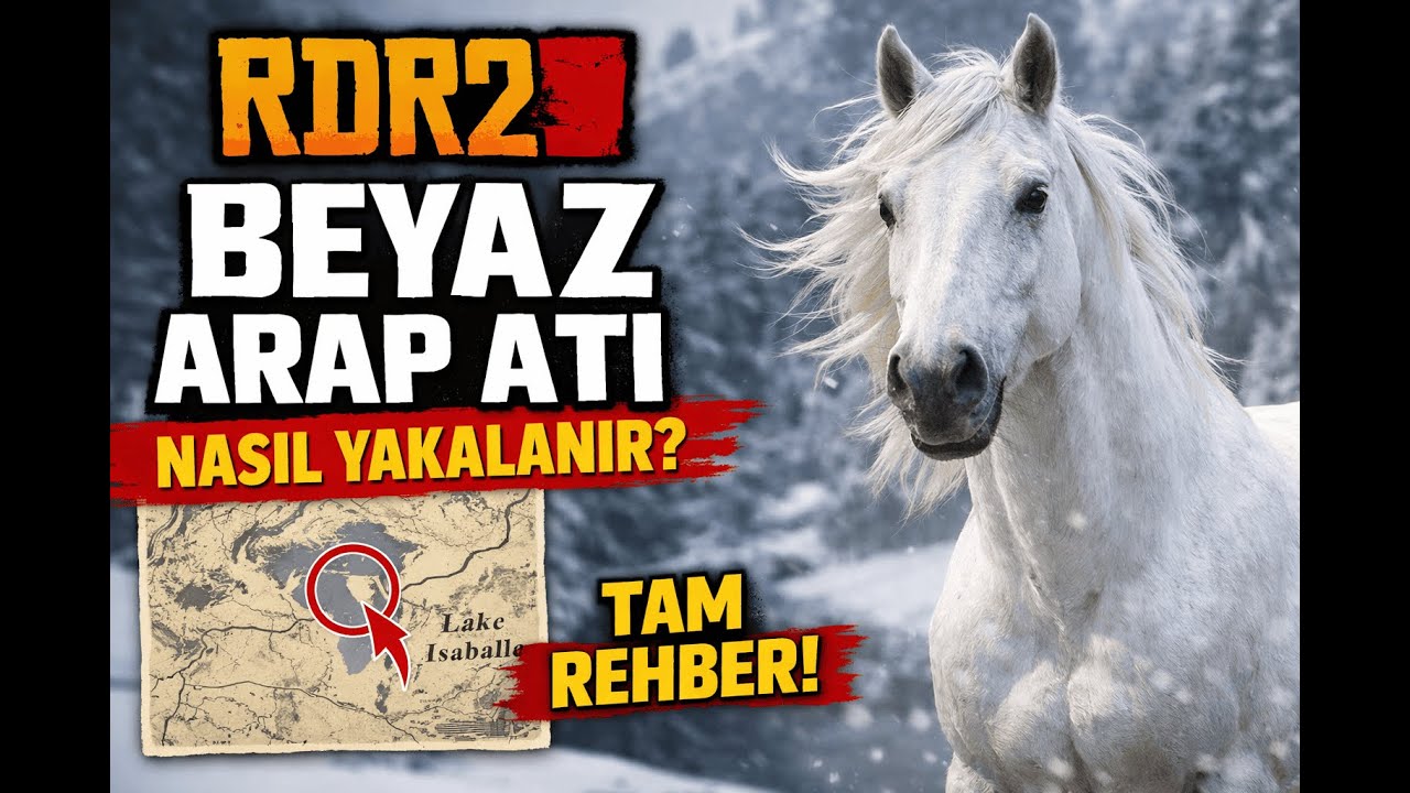 RDR2 BEYAZ ARAP ATI KONUMU VE YAKALAMA TAKTİKLERİ (GERÇEKTEN ZOR!)