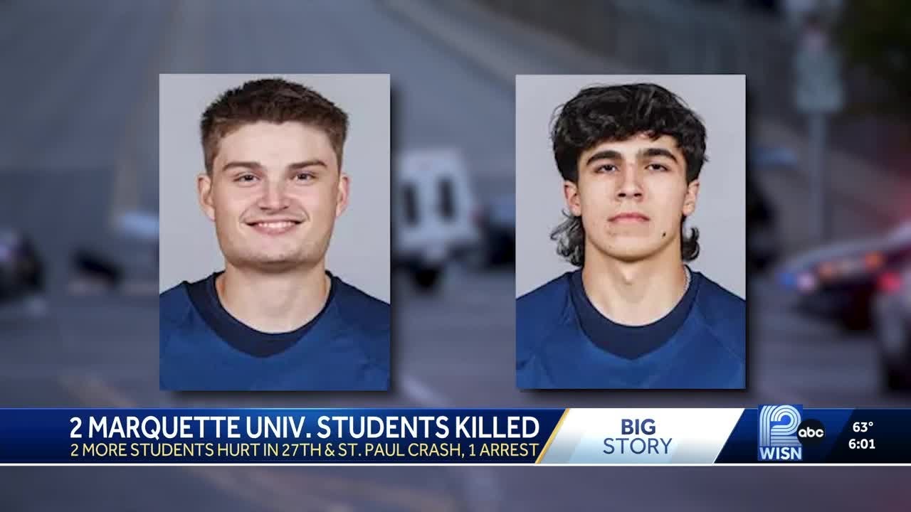 Two Marquette University students killed in crash identified