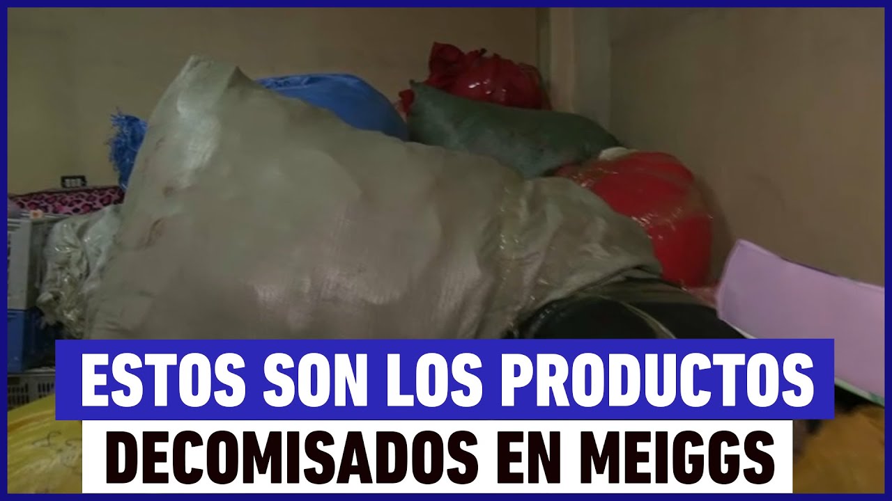 Estos son los productos decomisados en Barrio Meiggs