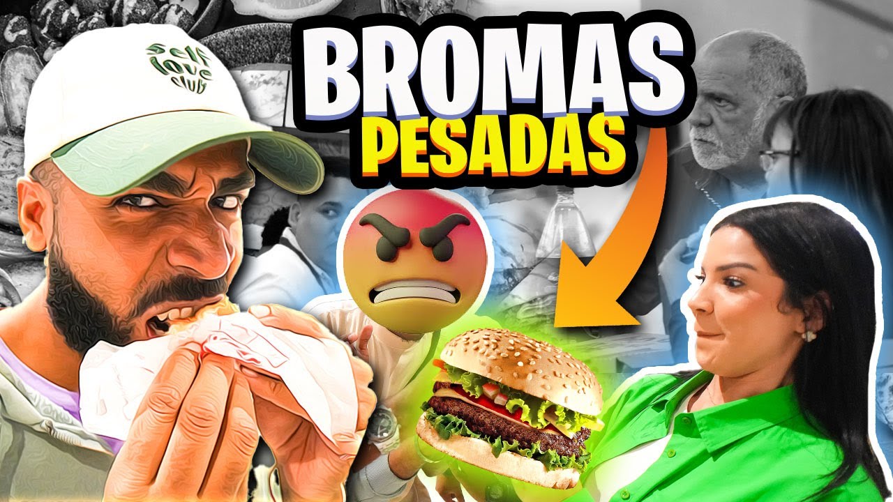COMIENDO LA COMIDA A DESCONOCIDOS, VERSIÓN HOMBRES l BROMA PESADA SALE MAL😰