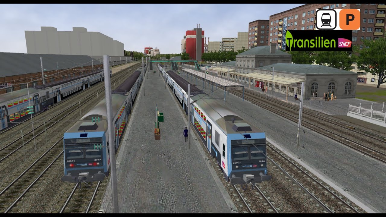 Open Rails Transilien Ligne P Code mission PIMO 