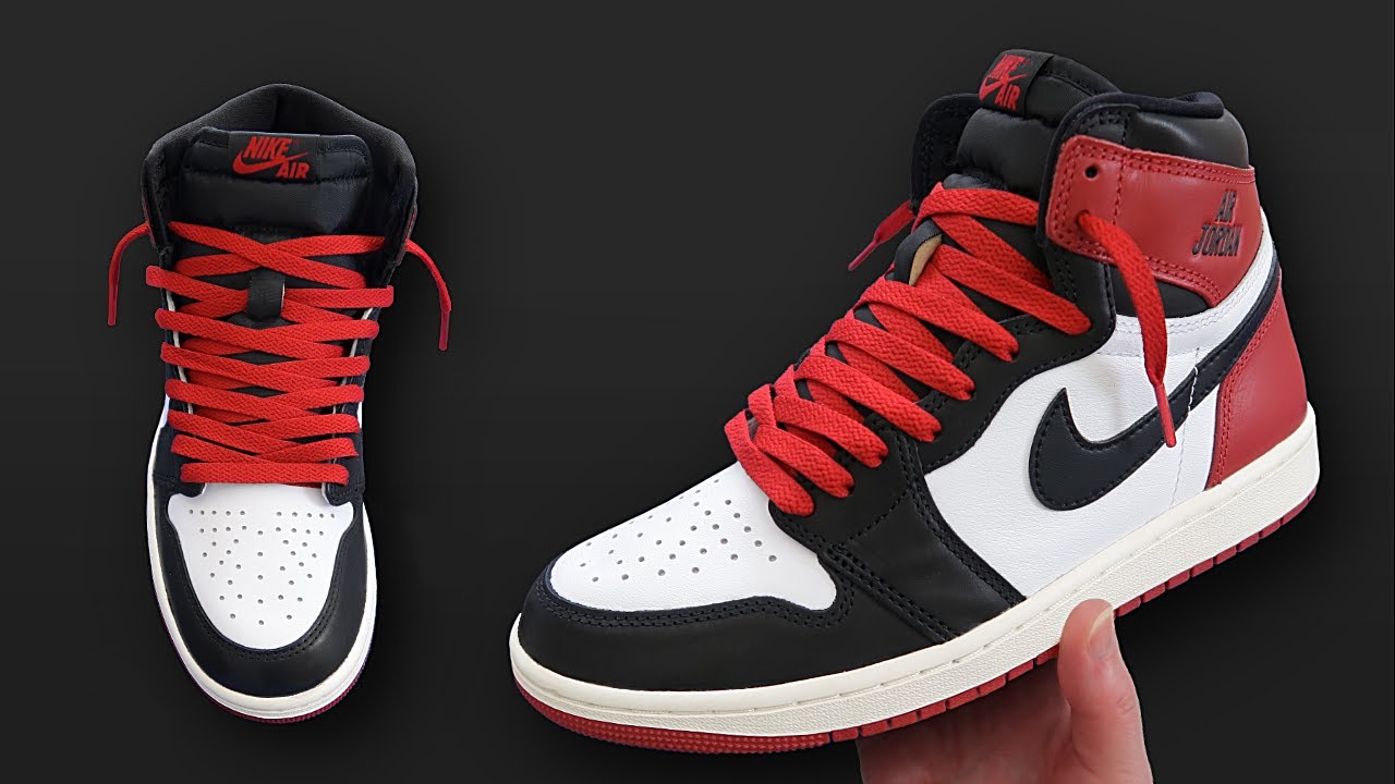 HOW TO LACE NIKE AIR JORDAN 1 HIGH LOOSELY (BEST WAY!)