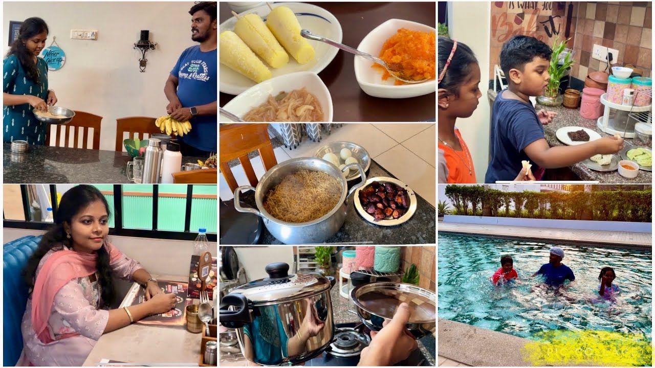 Busy Feast vlog| pre-preparation| cleaning| Hyderabadi chicken dum biryani| Nuts powder|new cookware