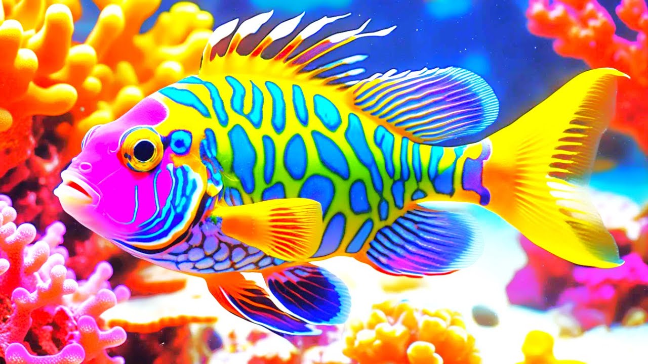 The Best 4K Aquarium - Dive Into The Mesmerizing Underwater Realm, Sea Jellyfish, Coral Reefs