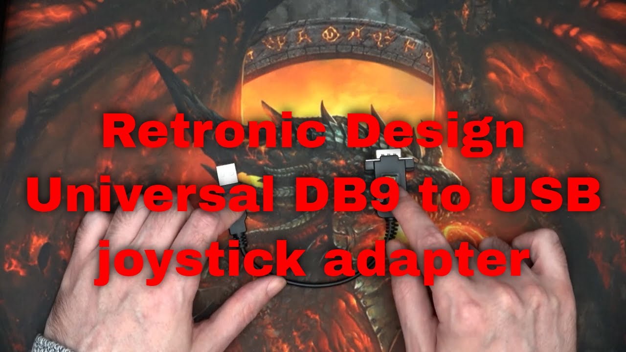 Retronic Design - Universal DB9 (DE9) to USB joystick adapter