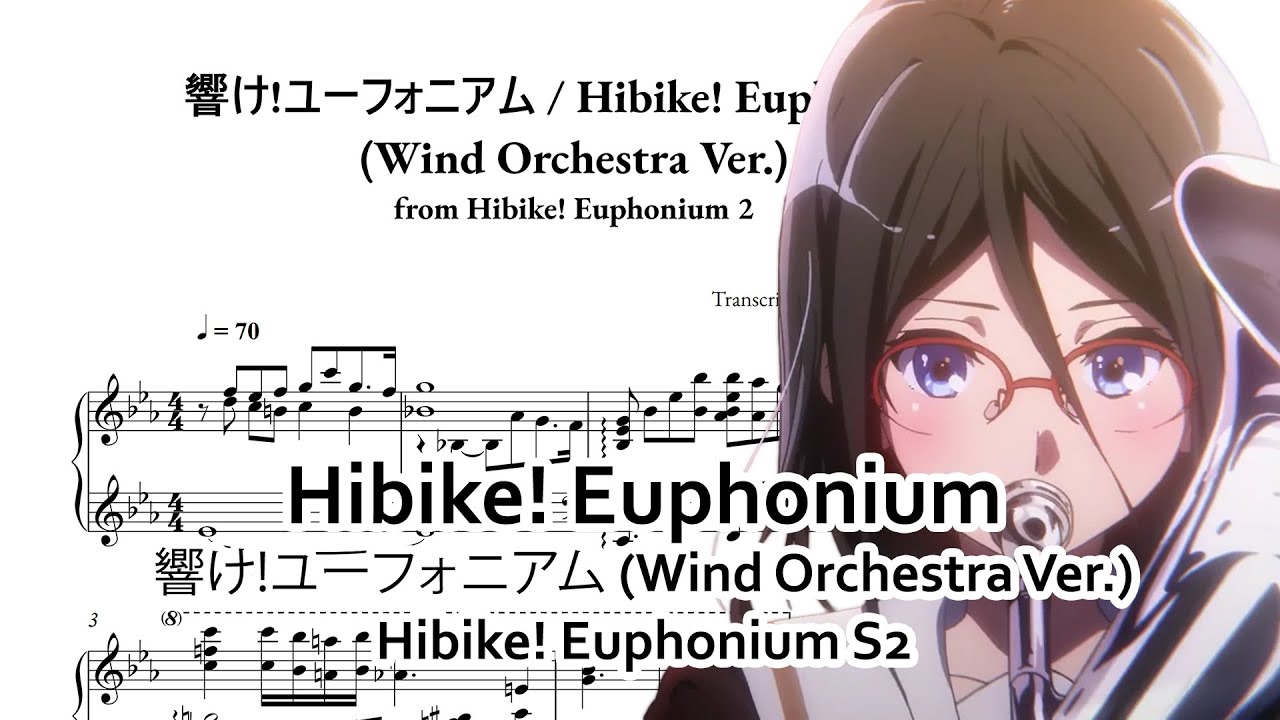 [Hibike! Euphonium 2] Hibike! Euphonium (Wind Orchestra Ver.) / 響け!ユーフォニアム - A. Matsuda | Piano arr.