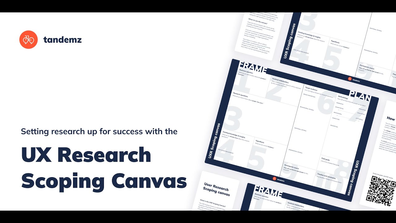Set your research up for success with the UX Research Scoping Canvas - Webinar Replay
