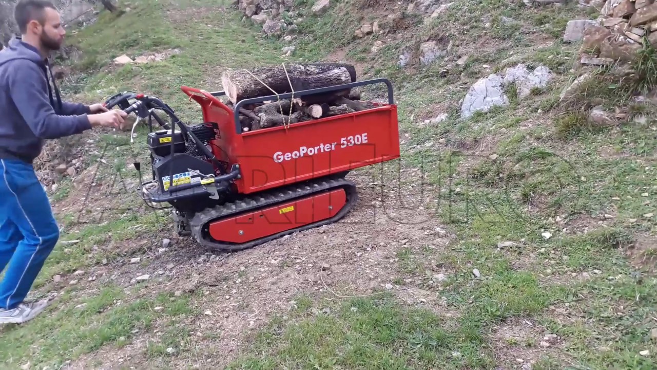 Esempio di carico del Minitransporter GeoTech GeoPorter 530E
