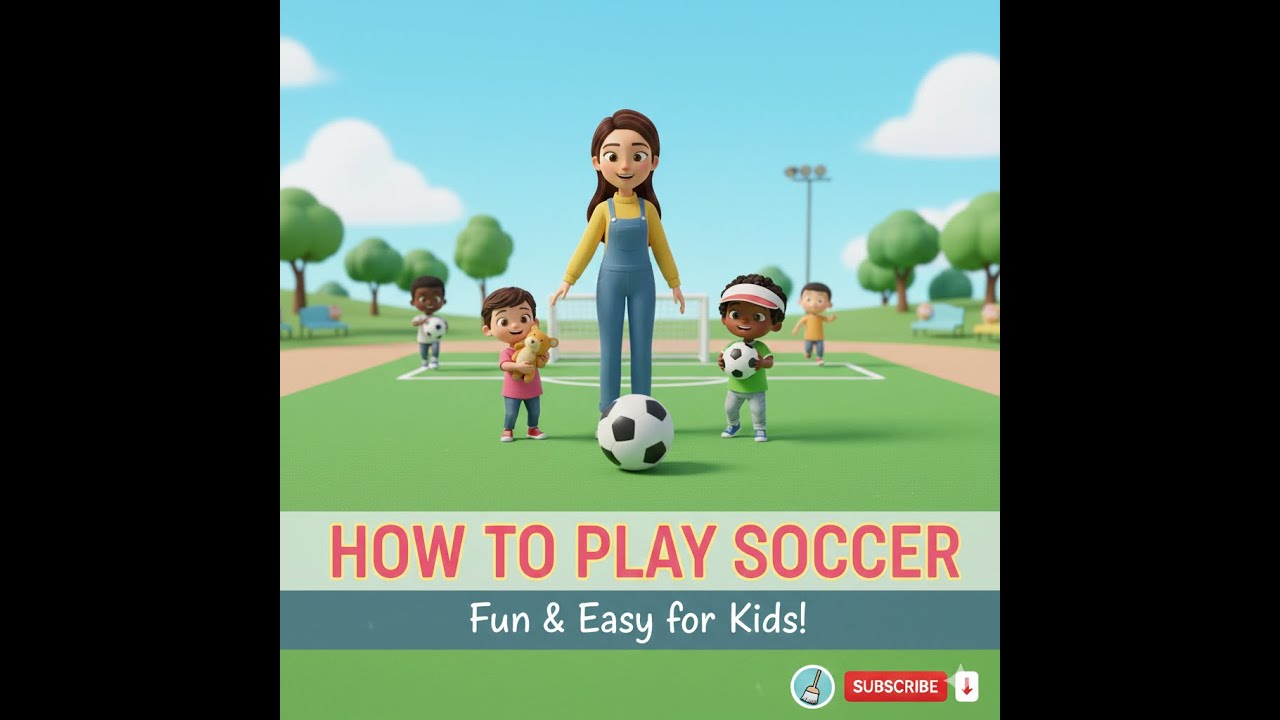 How to play Soccer| Animated videos for kids| children learning| kids development |kids Games