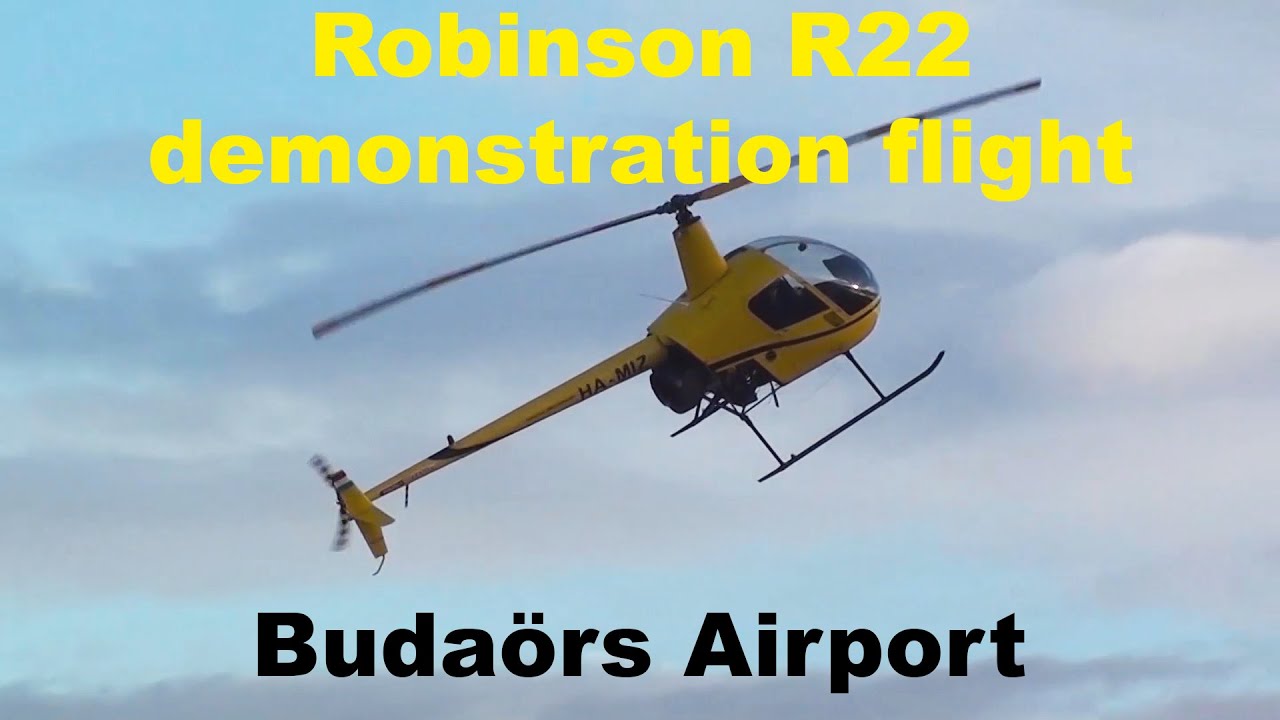 Robinson R22 helicopter demonstration flight