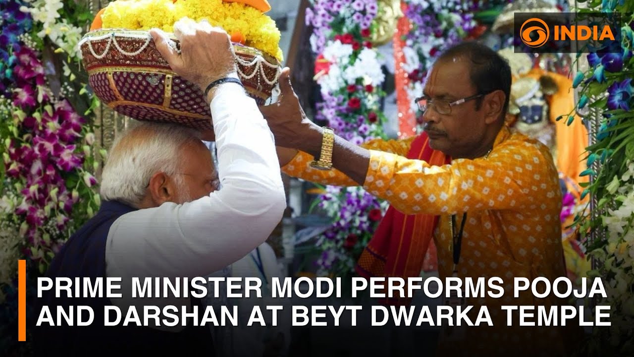 Prime Minister Modi performs pooja and darshan at Beyt Dwarka temple