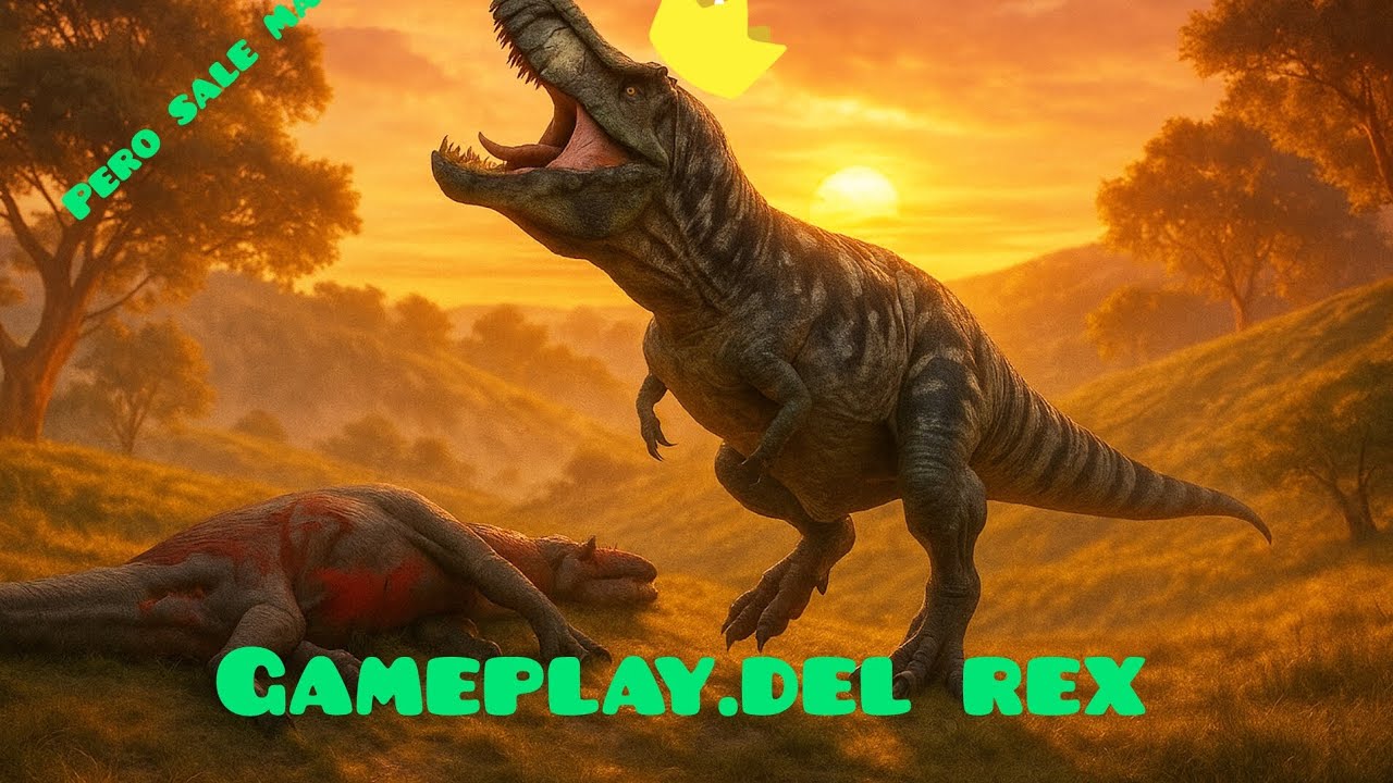Gameplay del rex pero sale mal véanlo asta el final #thecursedisle #dinosaur #videoviral 