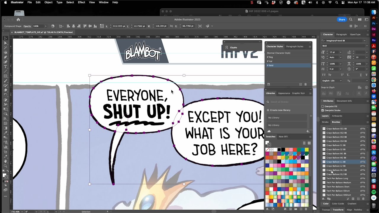 LETTERING LIVE 001 - I Hate Fairyland V2 #6, page 3