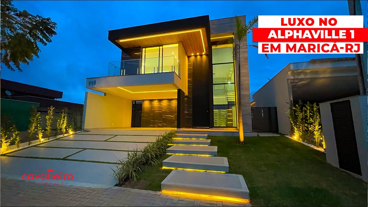✨ R$2.100.000 – CASA DE LUXO NO ALPHAVILLE MARICÁ COM 4 QUARTOS, PISCINA E ÁREA GOURMET COMPLETA!