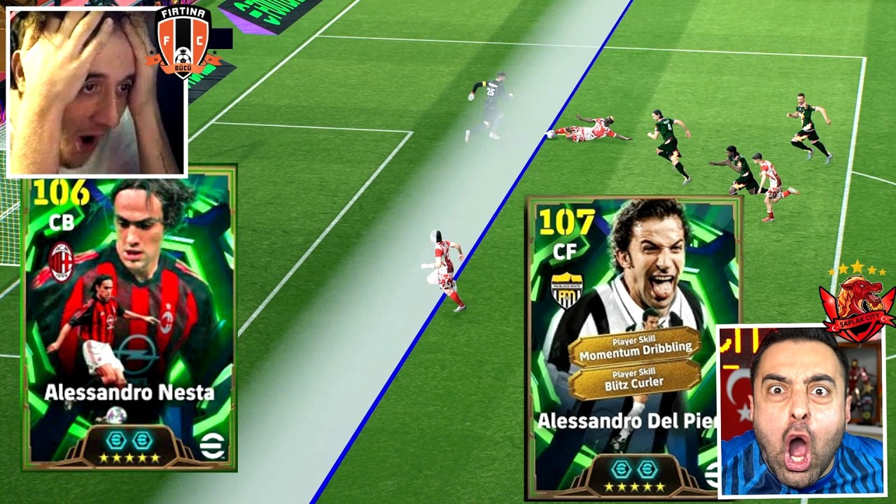 ŞİKELİ EN B&Uuml;Y&Uuml;K D&Uuml;ELLO 😱 107 DEL PİERO VS 106 NESTA ! ELPESİCO 26 &Uuml;MİDİ VS EMJAN !